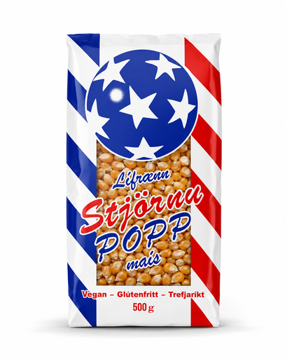 Stjörnu Popp Maís 500g
